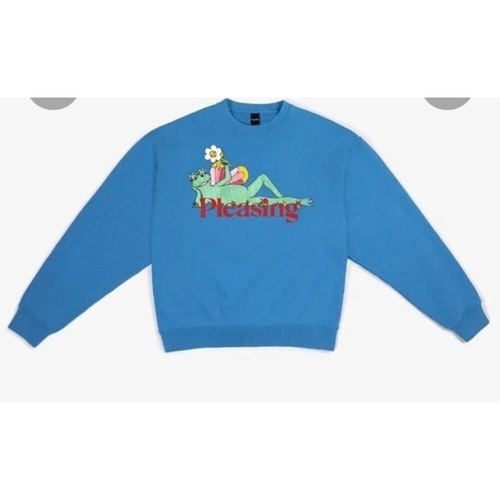 NEW PLEASING BLUE CREWNECK